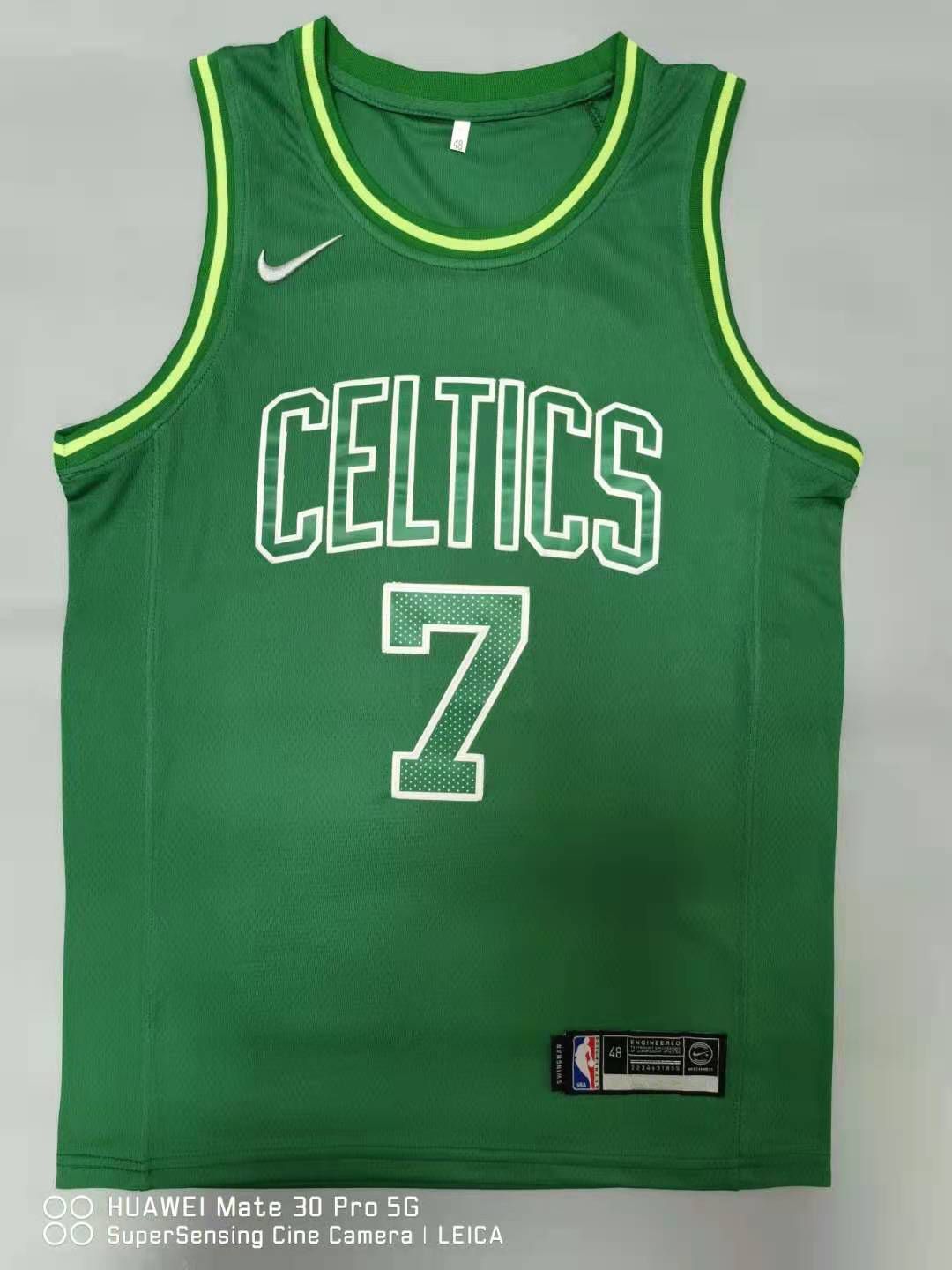 Men Boston Celtics #7 Brown Green 2021 Nike Game NBA Jerseys